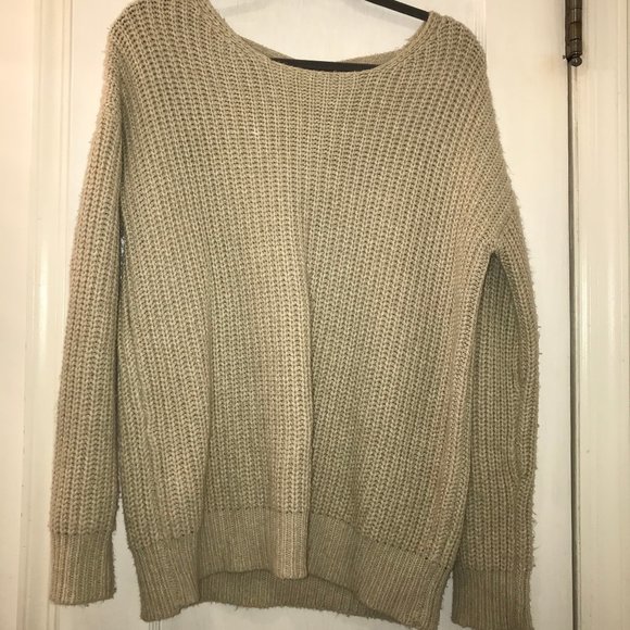 Urban Outfitters Sparkle Fade Cross Back Sweater - Picture 2 of 3